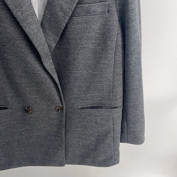 Ann Taylor wool blend single double breasted button oversized blazer overcoat 16 - Picture 4 of 6